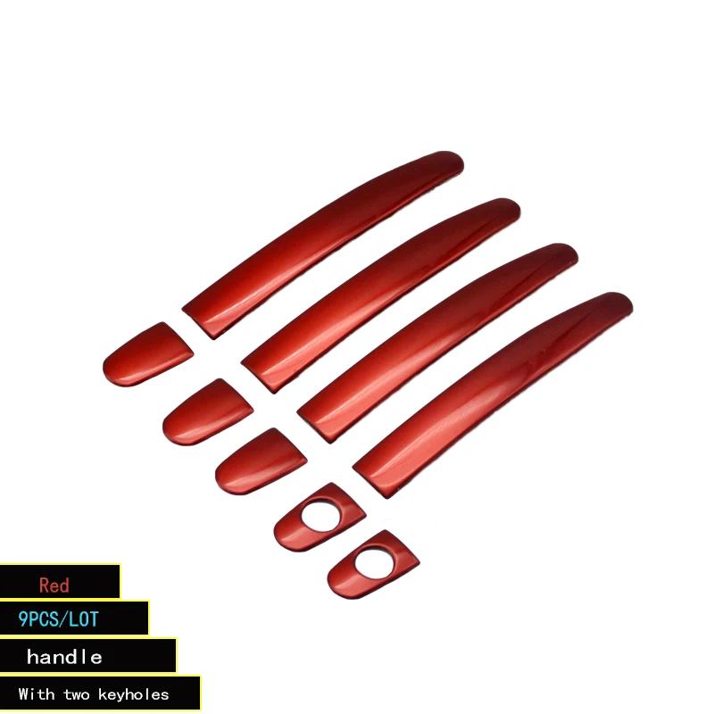 Накладка на дверную ручку автомобиля хромированная декоративная наклейка из