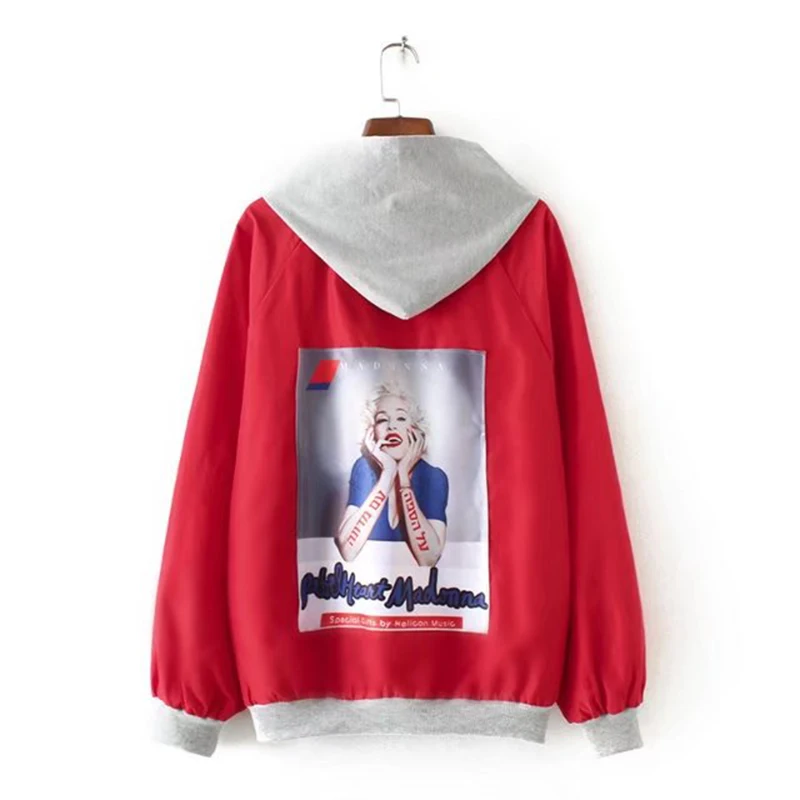 Plus Size 2XL-5XL Hooded Jacket Women 2019 New Spring Autumn Top Loose Coat Plus Size Women Jacket