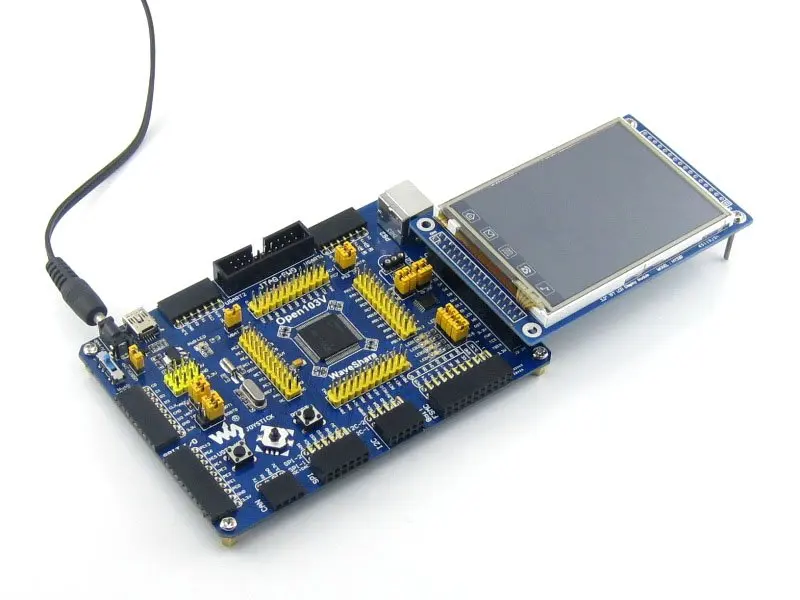 STM32 плата STM32F103VET6 STM32F103 ARM Cortex M3 макетная + 7 аксессуаров модуль комплект = Open103V