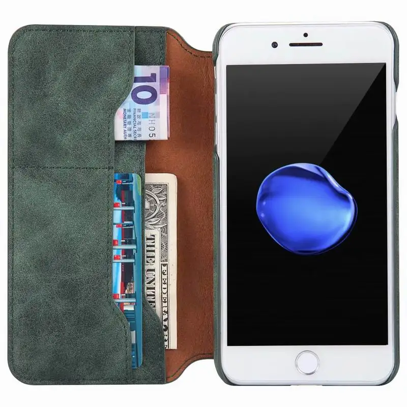 Роскошный Ретро-чехол из искусственной кожи чехол для iphone 7 Plus 6 8 Plus XS Max XR X XS, ультра тонкий чехол-бумажник для iphone X 6 S Plus