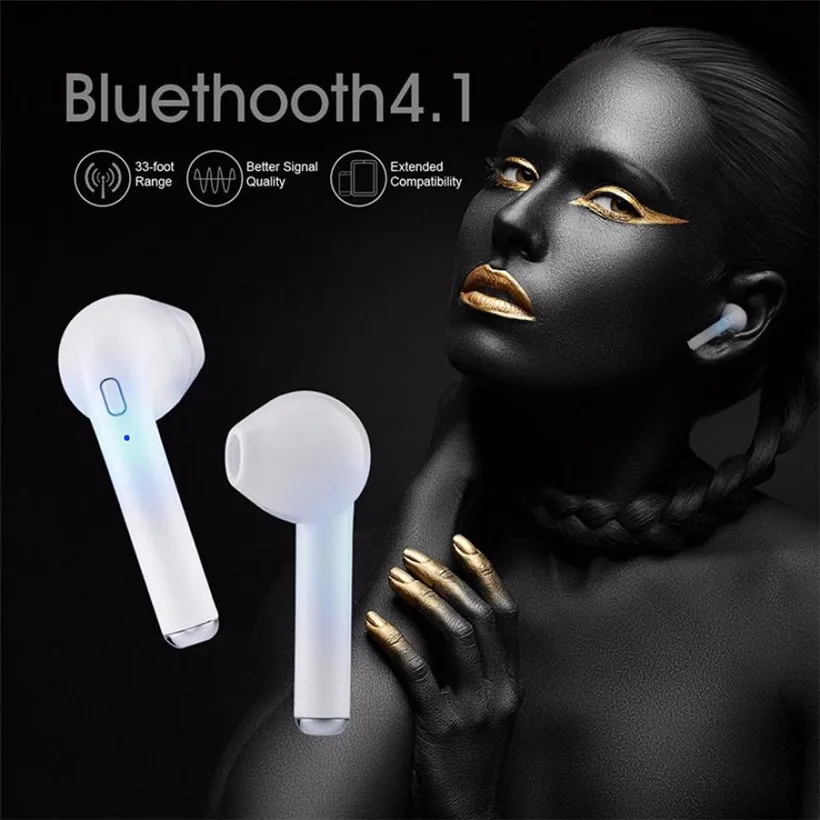 Беспроводные Bluetooth-наушники Mini TWS i7S стереонаушники-вкладыши гарнитура наушники