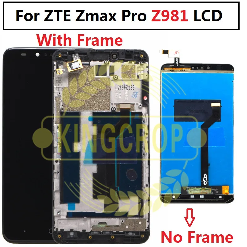 Полный дисплей с сенсорным экраном и дигитайзером для ZTE Z981 сборная Замена ZMAX PRO