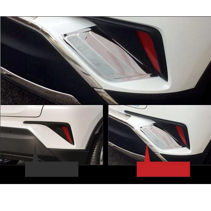 

Задний отражатель 2 шт., задние фонари, боковая отделка для Toyota C-HR ZYX10 NGX50 2017 2018, аксессуары для автостайлинга
