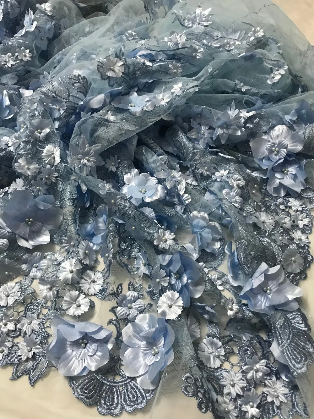 Горячая Распродажа 3d перо вышитый рисунок искусственная африканская кружевная