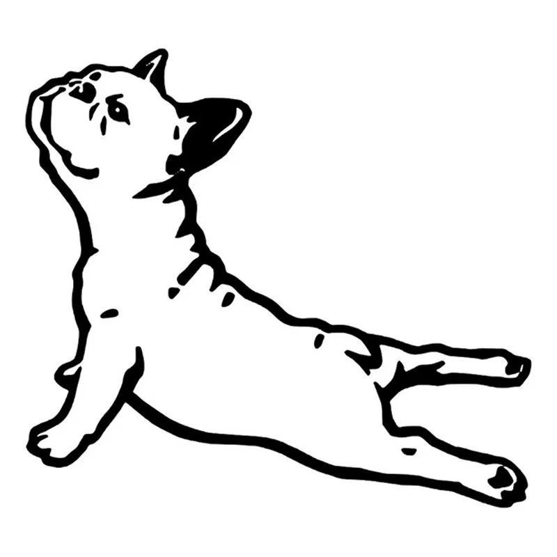 

16.1cm*14.7cm Bulldog France Animal Car Sticker Pet Dog Cartoon Car Styling Vinyl