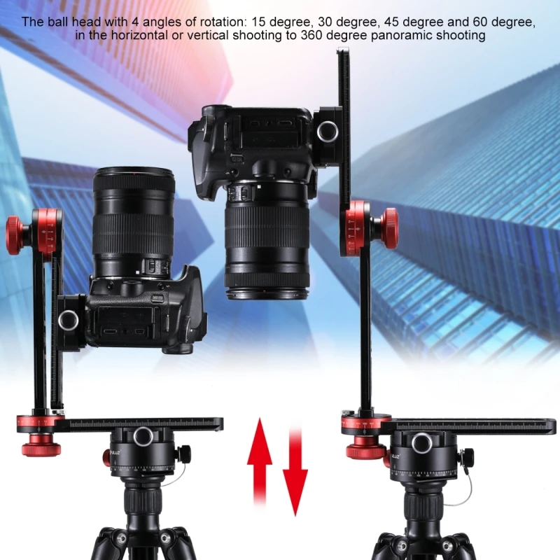 PULUZ 1/4 ''винт для Canon DSLR камера Professional 720 градусов панорамный алюминий сплав шаровой головкой 3/8 Quick Release Plate комплект