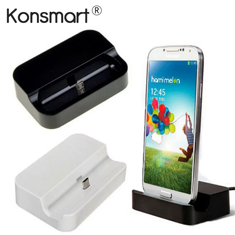 Konsmart настольная док-станция для синхронизации данных и зарядки Samsung Galaxy S4 S3 S5 Note 2 3