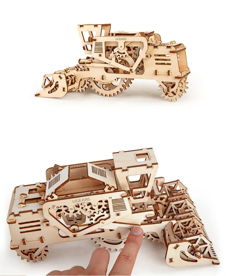 Ugears подарок на День святого Валентина для деревянного механического комбайна для подарочной игрушки
