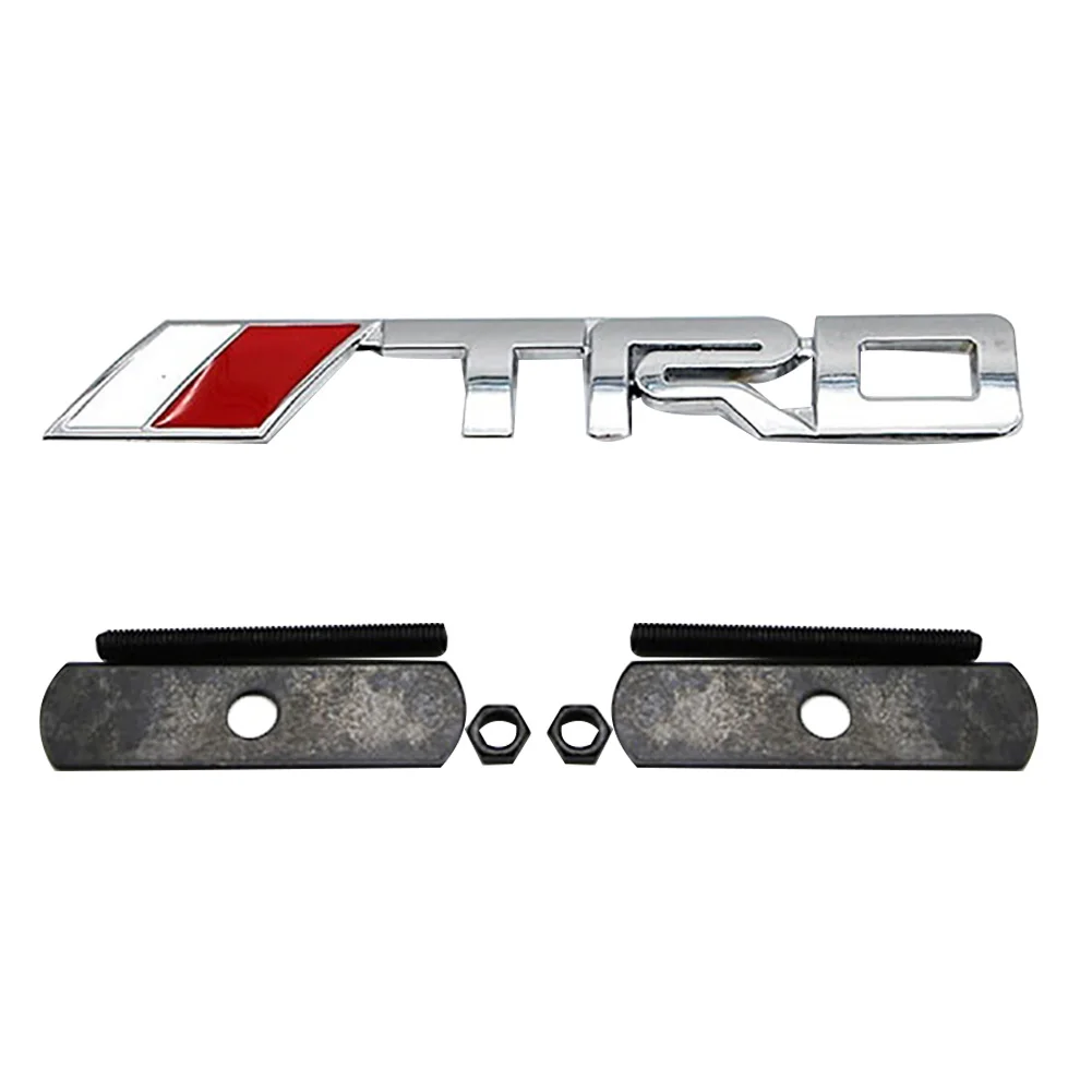 

1 pcs Fashion TRD Letter Metal Car Grille Emblem Car Sticker Decal Wholesale Decoration for Volkswagen car emblem logo Stickers