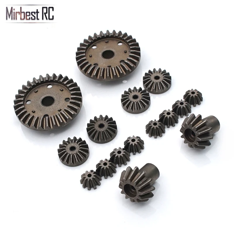 16 pcs 8/16 шт. металлический дифференциальный механизм для WLtoys 12428 12429 12423 1/12 RC автомобилей Обновление Запчасти передних и задних тормозных колодок мост Запчасти для велосипедов - Цвет: 16 pcs