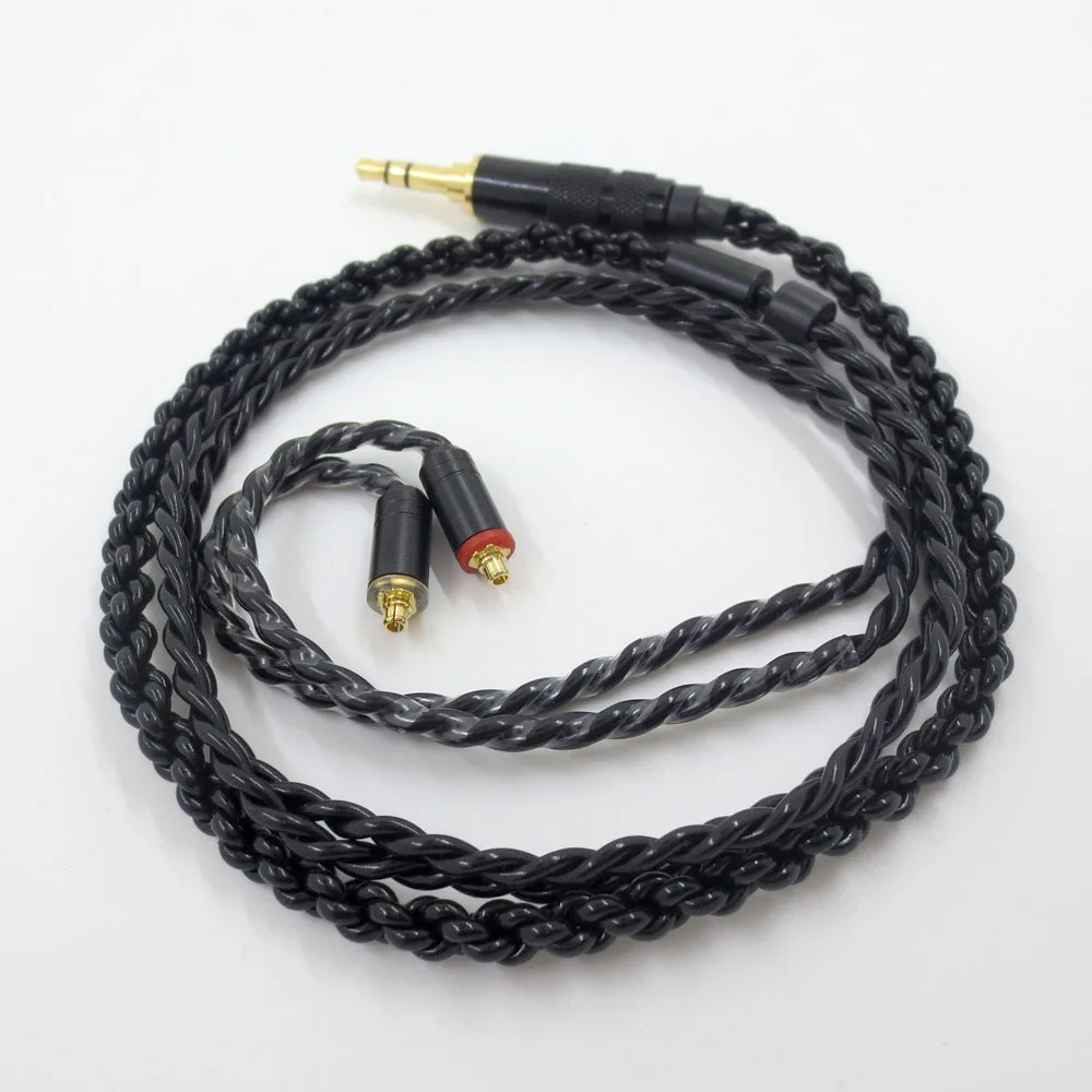 

ZSFS посеребренный обновленный кабель для наушников Shure SE215 SE315 SE425 SE535 SE846 ue900 w40 w60 w80 Длина наушников: около 60 см
