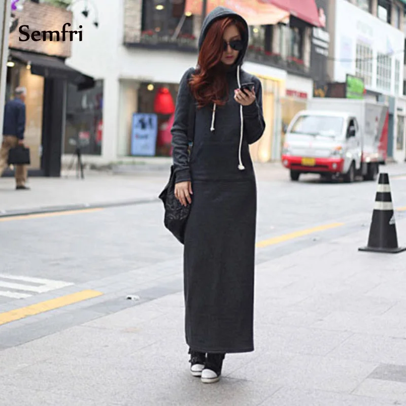Semfri, женские толстовки, толстовка, длинные, весна-осень, sudadera mujer, платье, повседневные, размера плюс, Harajuku, Kpop, толстовки, пальто