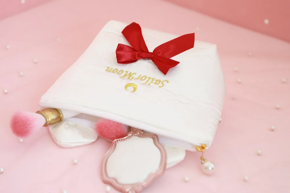 Сумка посылка на молнии с бантом Sailormoon симпатичная ручная сумка косметичка