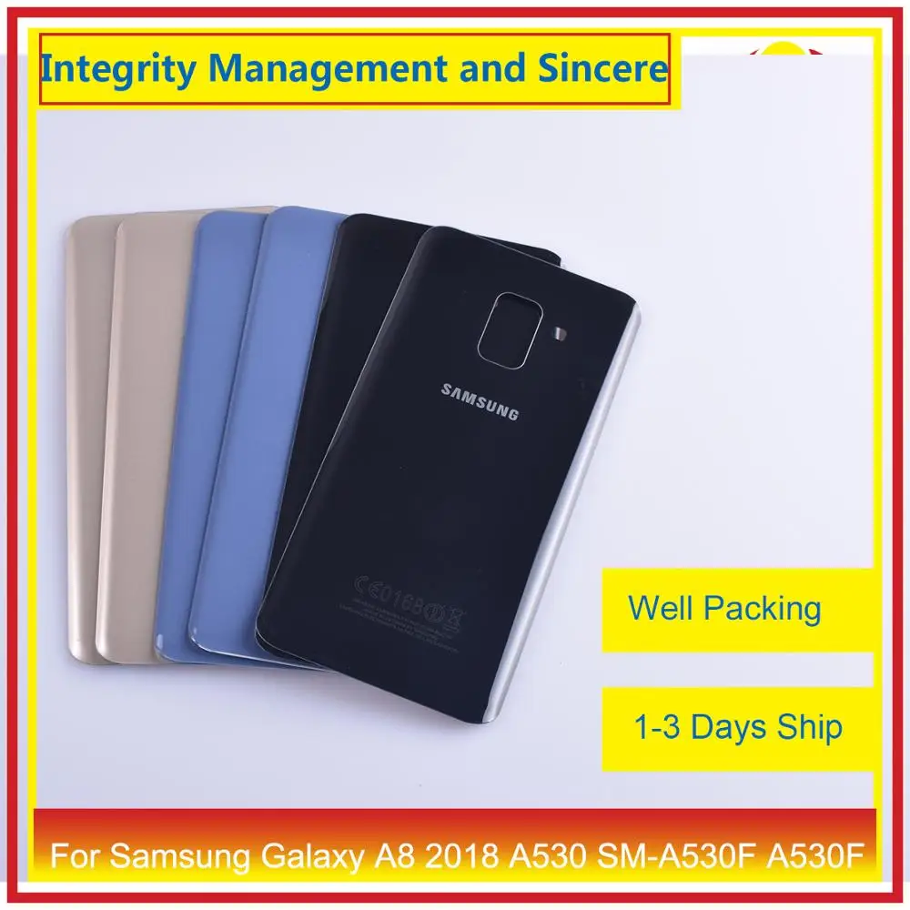 Задняя крышка батарейного отсека корпуса для Samsung Galaxy A8 2018 A530 SM A530F A530F|Корпусы и