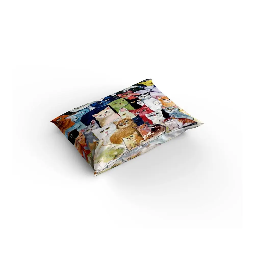 Комплект постельного белья королевского размера-милый цветной пододеяльник с