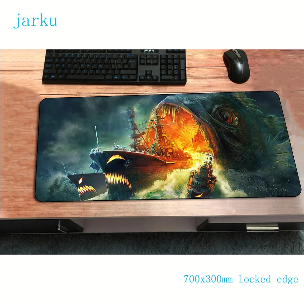 Коврик для мыши world of warships 700x300x2 мм игровой коврик аниме восхитительный офисный