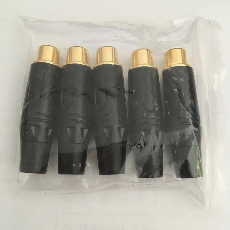 50PCS/lot Wholesale Good Quality Golden plated RCA Female Jack Connector Audio Speaker Plug | Обустройство дома