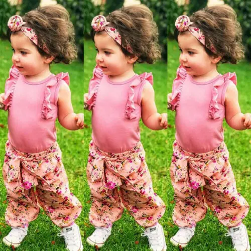 0-18 M комплект из 3 предметов для новорожденных девочек хлопок топы с рюшами