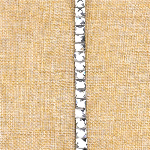 0.8cm width 1 row 5 Ярд/Лот, прозрачные стразы из хрустального стекла, отделка, исправление, цепь, окантовка, сетка, свадебная аппликация для свадебного платья, пояса для поделок, сделай сам - Цвет: 0.8cm width 1 row