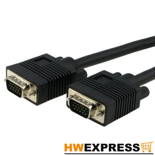 

HWEXPRESS горячий 15-футовый 15-контактный папа-папа VGA кабель (черный)