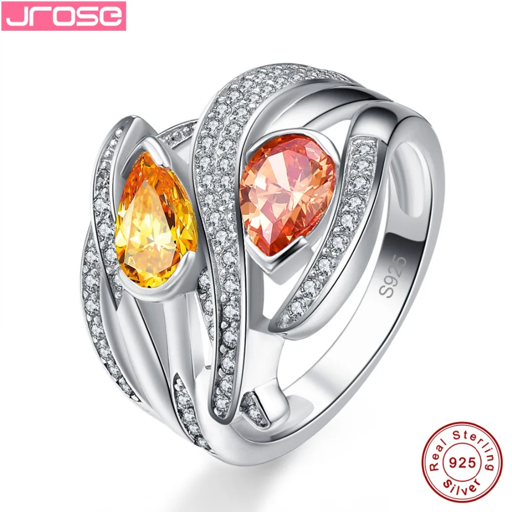 Jrose 100% Стерлинговое Серебро 925 пробы морганитное кольцо для леди оригинальные