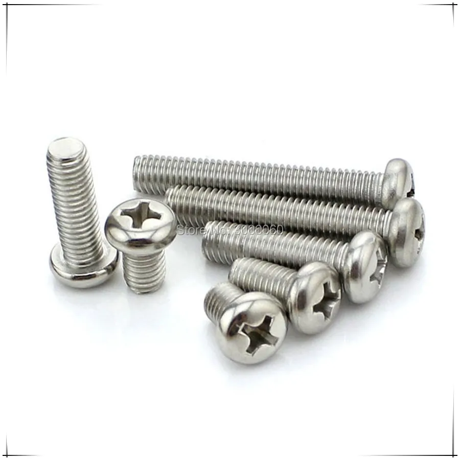 M1.0 M1.2 M1.4 M1.6 нержавеющая сталь 304 A2 Micro Small Corss встраиваемые Phillips круглые винты с