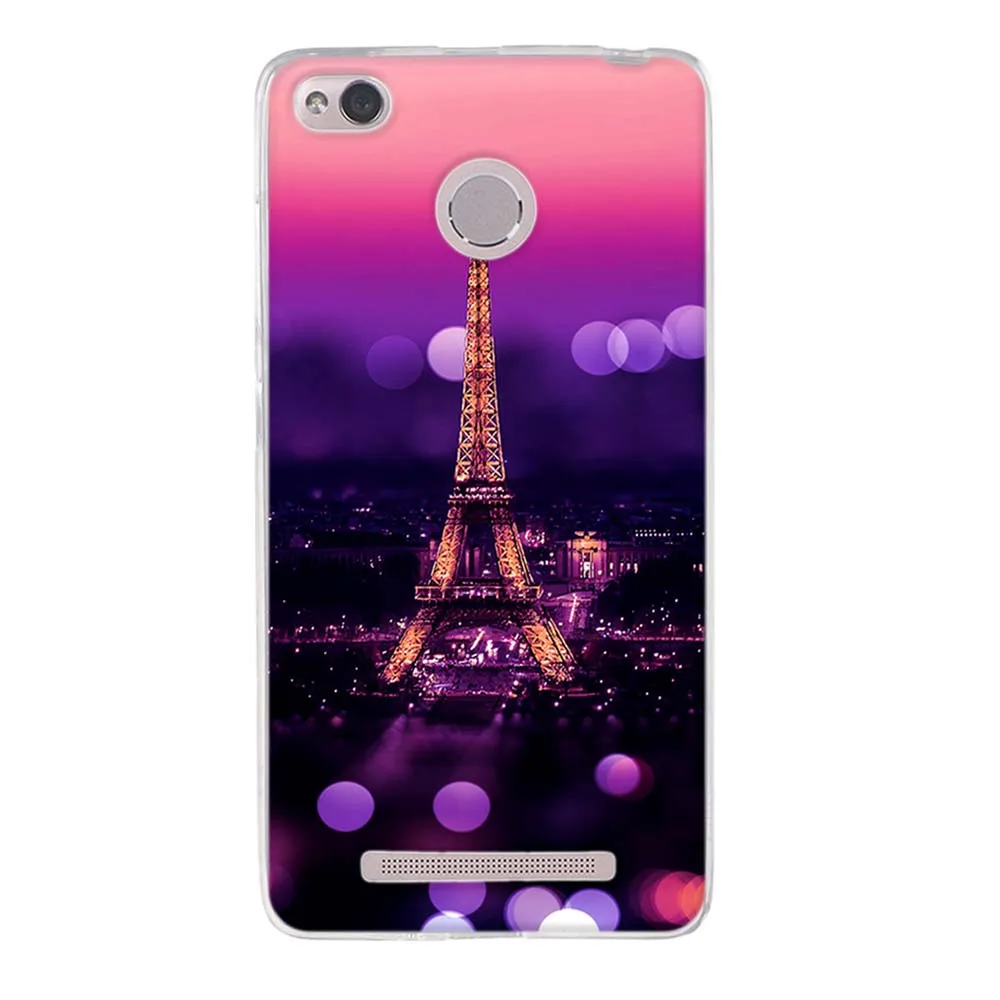 Case For Xiaomi Redmi 3 Silicone Soft TPU Floral Pattern Printed bumper 3s Cover Back Phone 5.0 inch | Мобильные телефоны и