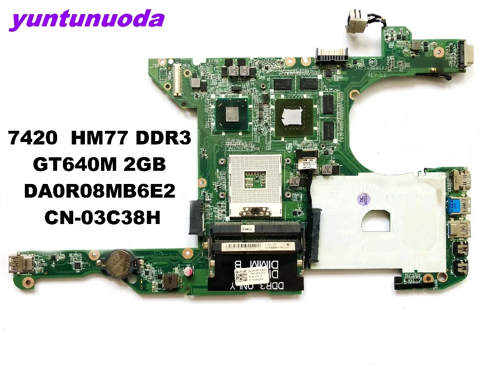 

Original for DELL 7420 5420 laptop motherboard 7420 HM77 GT640M 2GB DA0R08MB6E2 CN-03C38H tested good free shipping