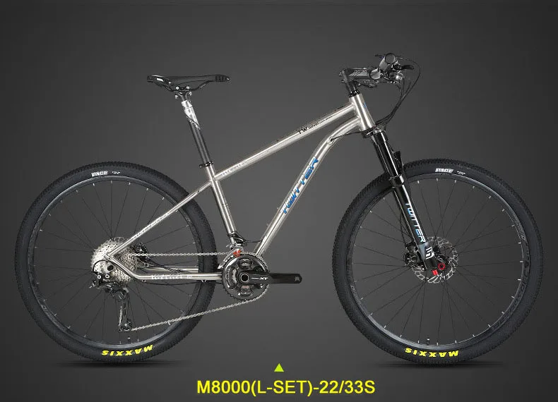 TWITTER WERNER Titanium Bicycle Mountain Bike 22s 33s MTB Titanium Frame XT M8000 sets XC DT Fork X1900spline Wheels