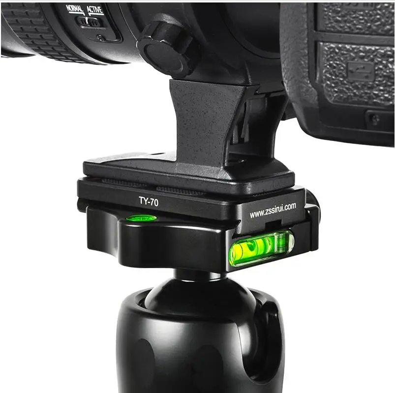 Зажим быстрого выпуска Sirui для штативной головки, цифровых зеркальных камер, алюминиевых профессиональных телеобъективов, универсального штатива и монопода TY70.