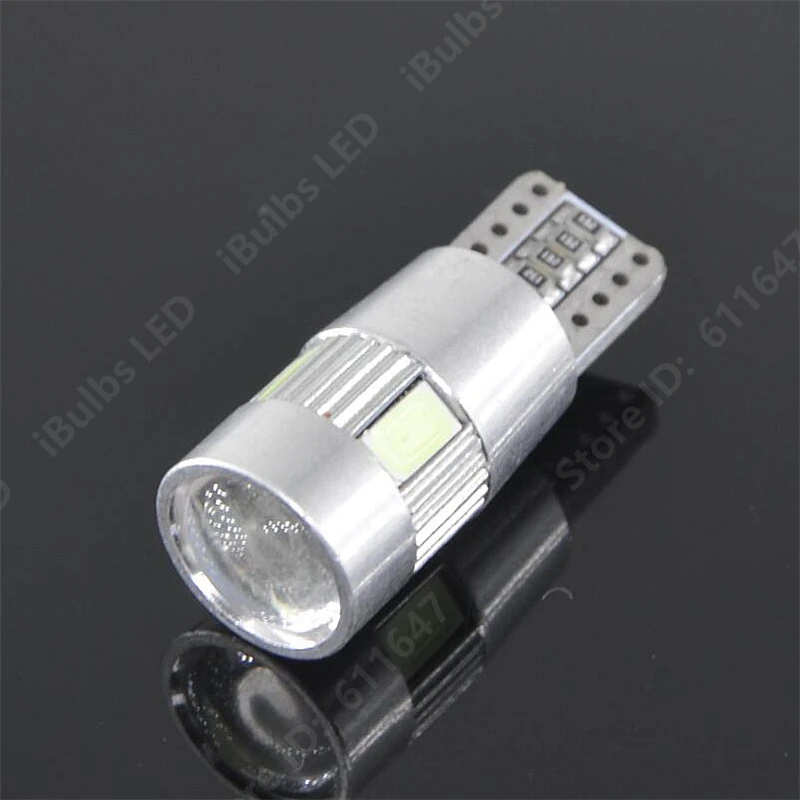 2 шт. высокое качество T10 W5W 194 168 6 светодиодный 5630 SMD Canbus безотказный автомобильный парковочный светильник лампа 12 В постоянного тока светло-голубой