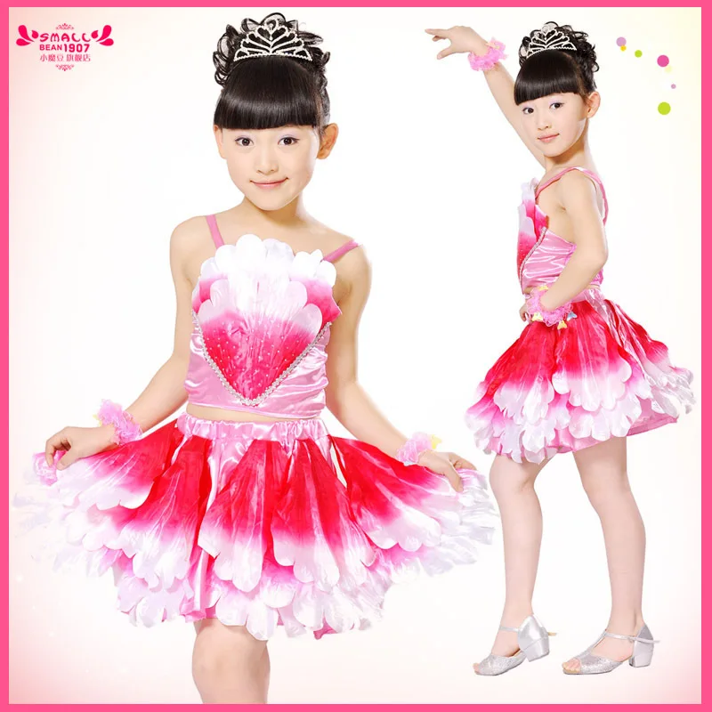 Детское платье для латинских танцев танцевальное выступлений трико бальных и