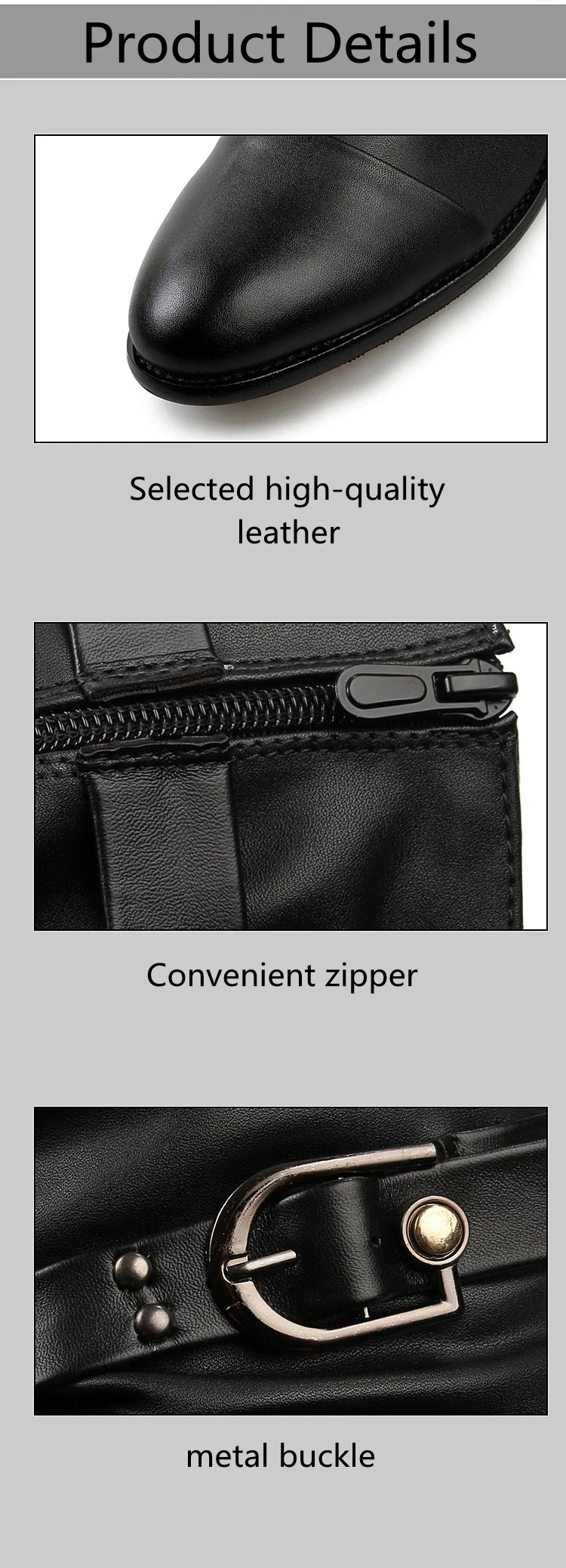Высококачественные зимние ботинки из натуральной кожи; мужские Универсальные ботинки в байкерском стиле; мужские ботинки до середины икры в стиле панк-рок; черные ботинки; botas hombre