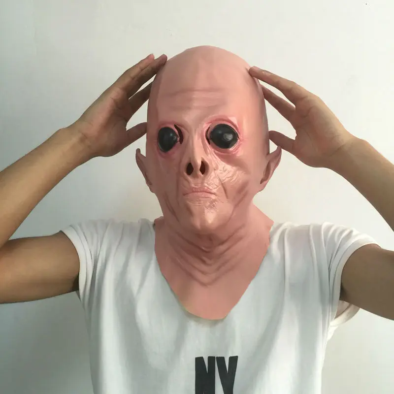 Реалистичные наземные и латексные маски для взрослых НЛО инопланетянин полный