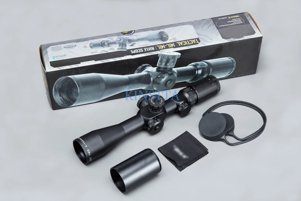 Тактический TMD 4-14X44 IR FFP Riflescope первый фокальный самолет оптический прицел боковое стекло параллакса для страйкбола охоты