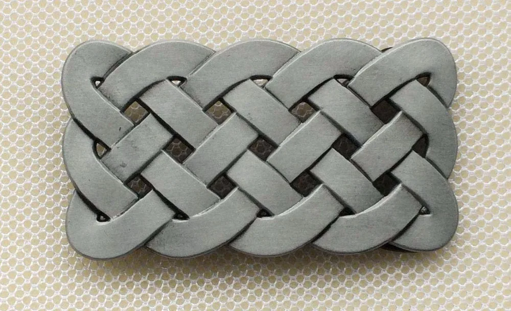 Западная плетеная пряжка для ремня с узлами. Подходит для ремня шириной 4 см с непрерывным запасом