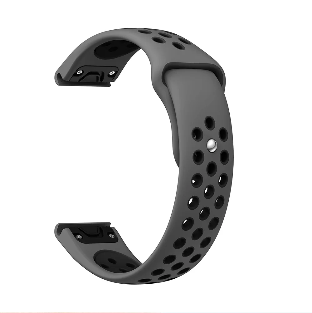 Мягкий спортивный силиконовый ремешок для часов Garmin Fenix 5 Plus Fenix5 MARQ 22 мм|Ремешки