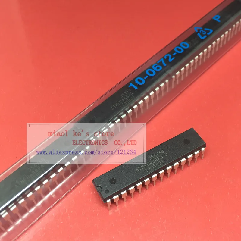 [ 5pcs/1lot ]ATMEGA88PA-PU ATMEGA88PA-U ATMEGA88PAPU ATMEGA88PAU ATMEGA88PA 1.8V-5.5V 8KB(4Kx16) 20MHz IC MCU 8BIT FLASH DIP28 |