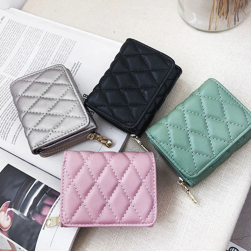 Модный маленький кошелек кожаный женский винтажный высококачественный бумажник