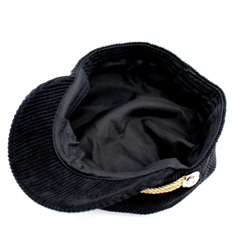 Ditвозможные новые женские шапки военные модные полосатые шапки|hat military|military hats