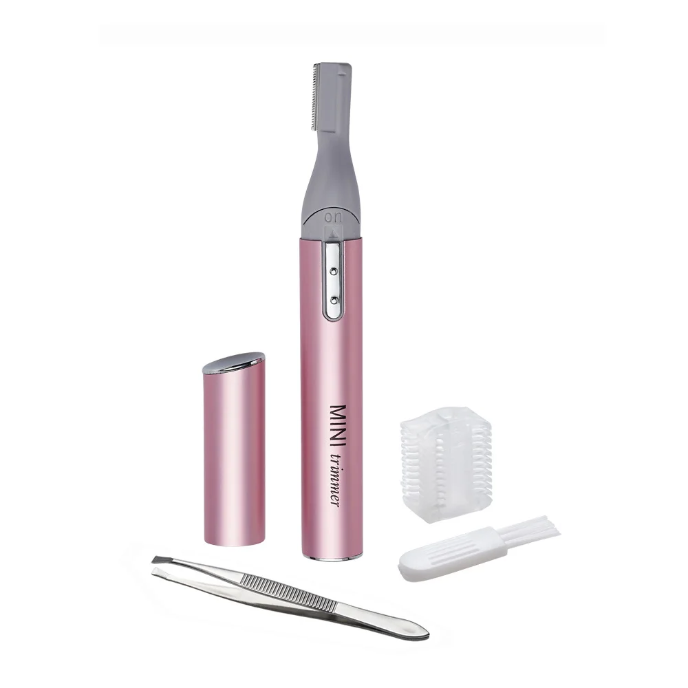 Lady trimmer tweezer Tongtletech женские волосы электрический с крышкой лезвие триммер бритва Эпилятор бритвы комплекты для удаления DT-1028 - Цвет: Lady trimmer tweezer