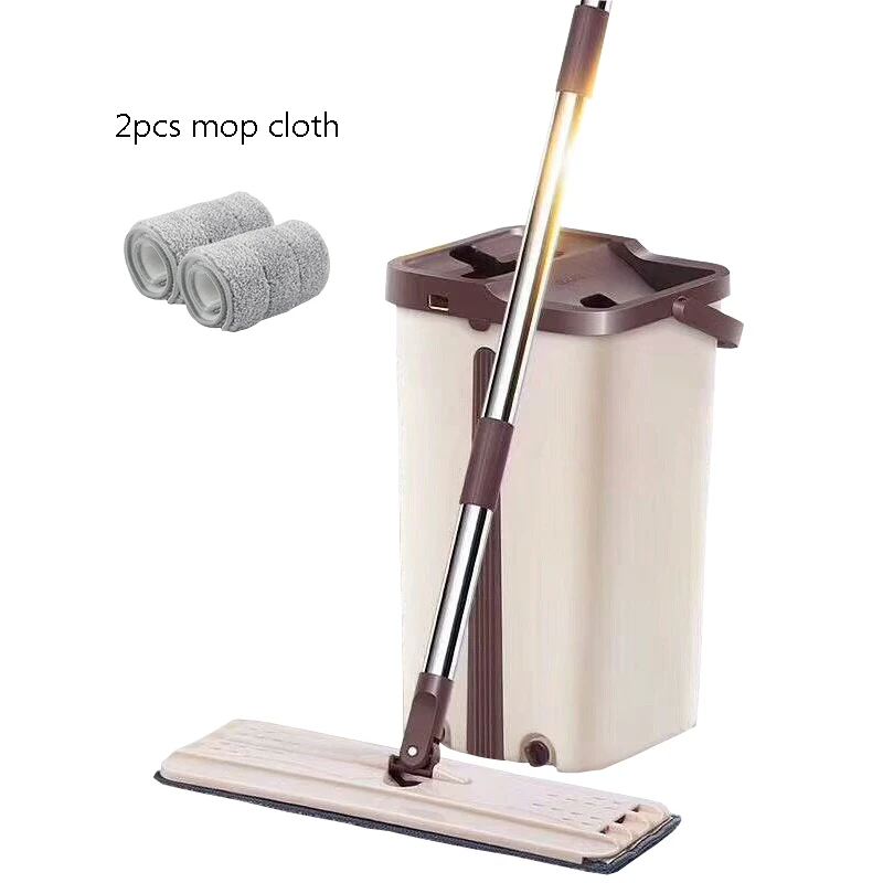2pcs mop cloth 360 градусов ручка швабра и ведро для дома кухня керамическая плитка под дерево для мытья пола Paspas напольная Швабра многоразовые подушечки из микрофибры - Цвет: 2pcs mop cloth