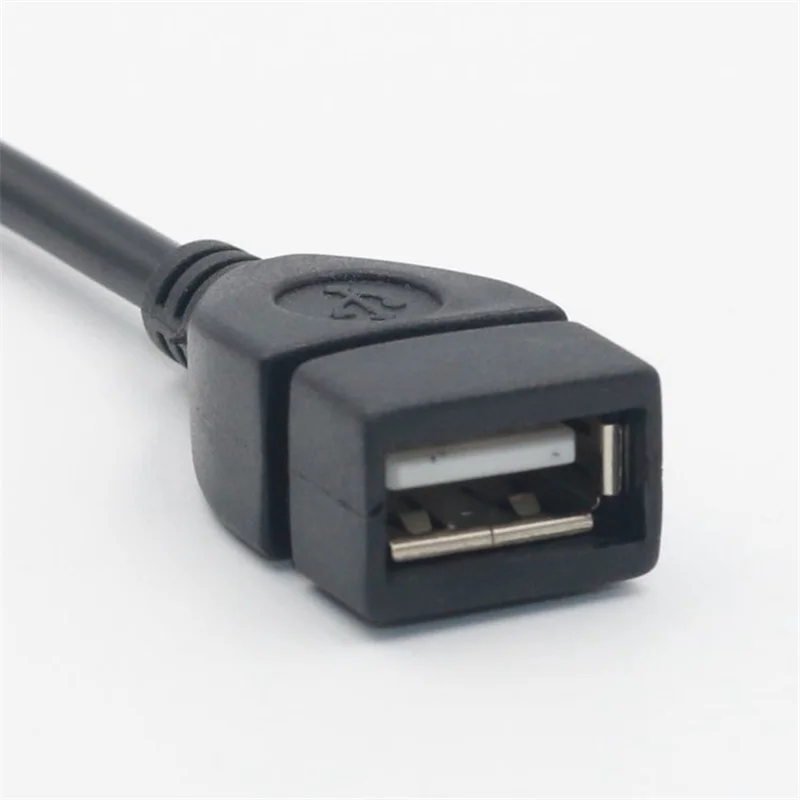 CatXaa 16 см Угловая головка Micro USB к кабелю OTG Зарядное устройство черный провод