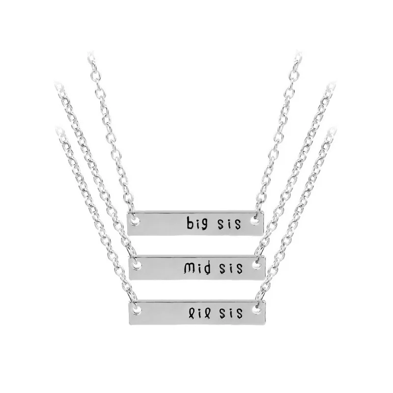 3 шт./компл. колье чокер Best Sister Girls оптовая продажа ожерелье с кулоном из