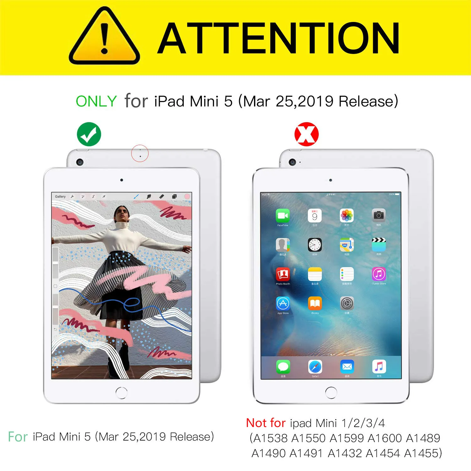 Чехол для Apple IPad Mini 5 5th 360 Вращающийся Кожаный чехол A2124 A2126 A2133 7 9 &quot2019 релиз