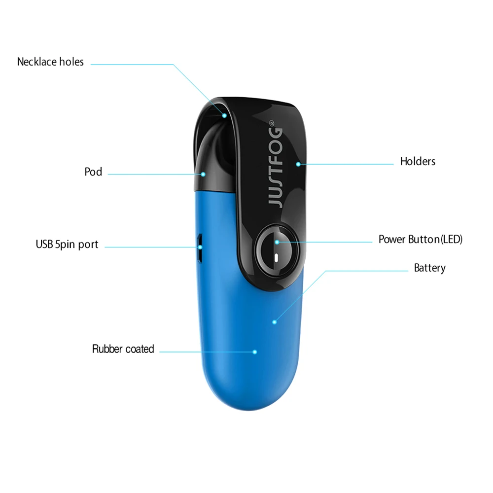 Новое поступление оригинальный Justfog C601 комплект со встроенным 650 mAh Батарея и 1 6 мл