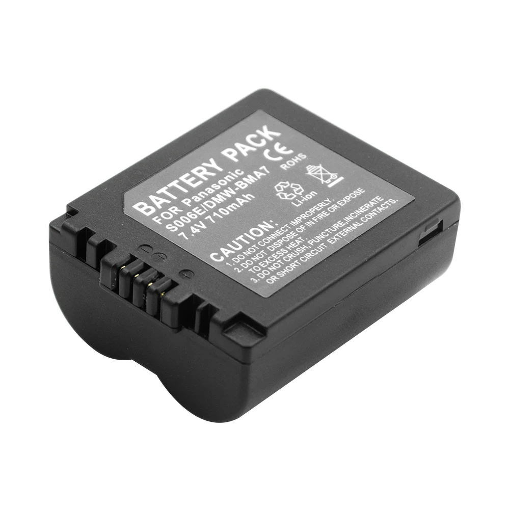 1 шт. CGA-S006 DMW-BMA7 CGR-S006E литийионный Аккумулятор для Батарея для цифрового фотоаппарата Panasonic Lumix DMC-FZ7 FZ8 FZ18 FZ35 FZ28 FZ38 FZ30 FZ50 Камера