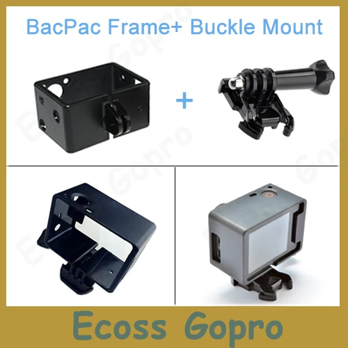 GoPro Расширенная рамка (Камера + ЖК-дисплей/Батарея BacPac) Quick Release Пряжка крепление с
