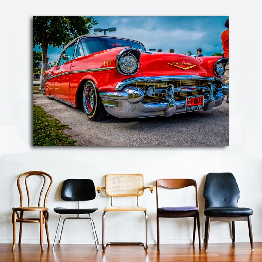Lowrider автомобиля изготовленный на заказ тюнинг ретро автомобиль Wall Art постер