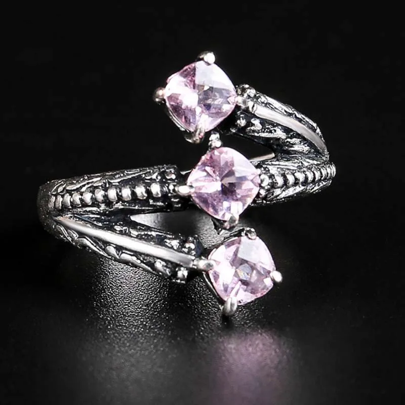 

Hot Fashion Luxury Vintage Crystal Colorful Rings For Women Wedding Engagement Jewelry Rings
